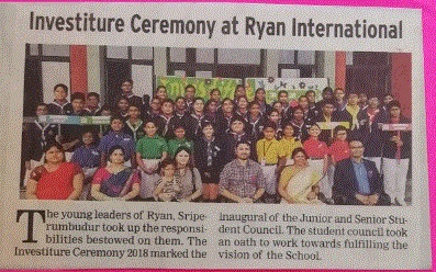 Investiture Ceremony - Ryan International School, Sriperumbudur
